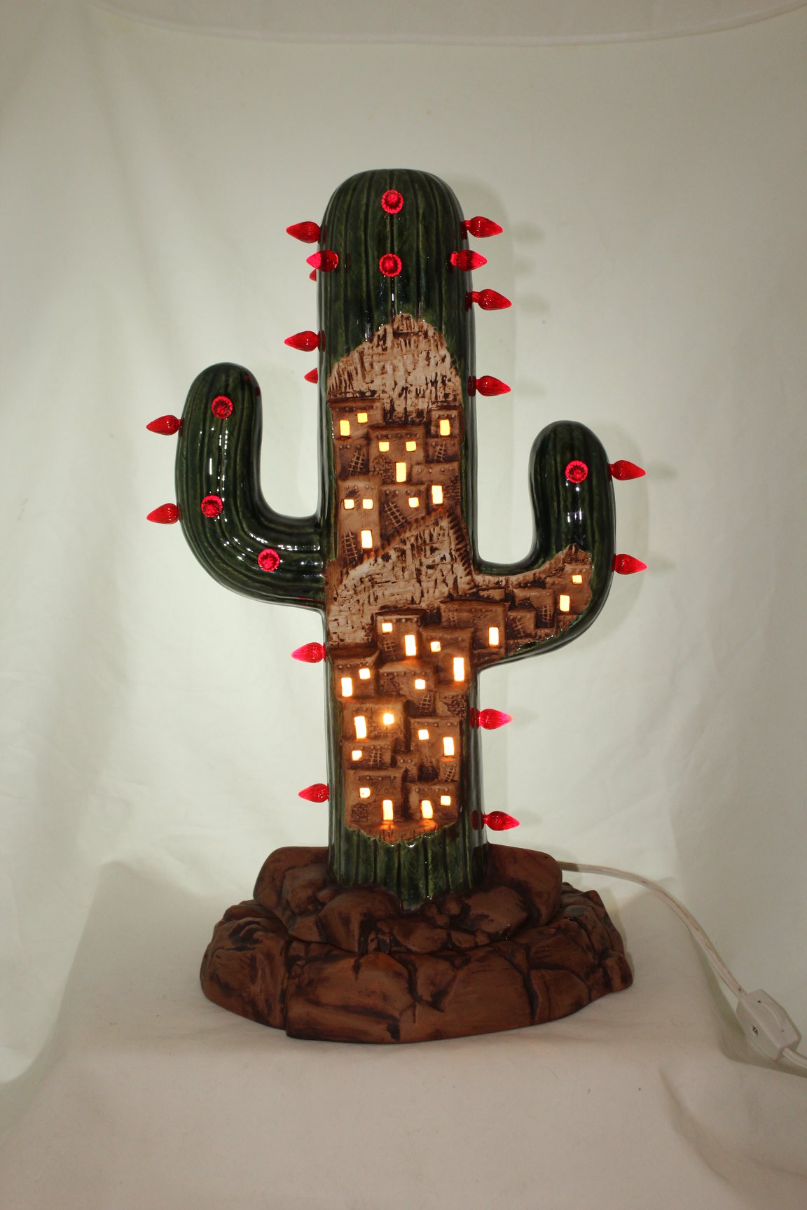 15" Pueblo Saguaro Cactus Christmas Tree