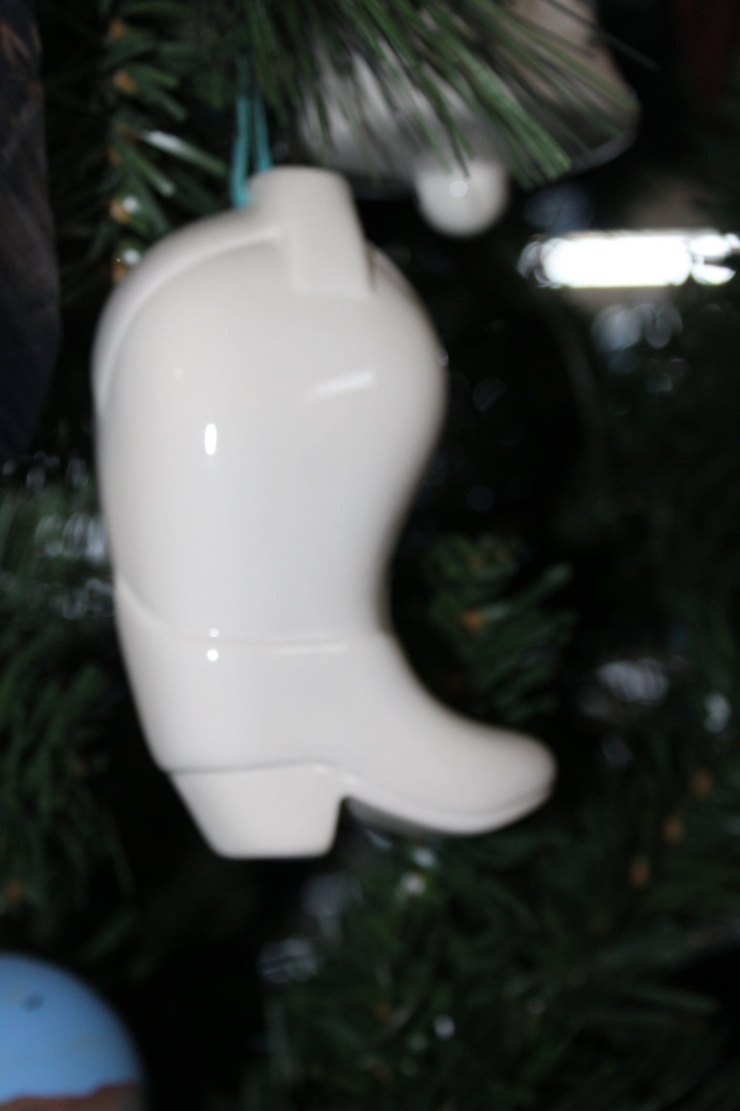 Cowboy Boot Christmas Ornament