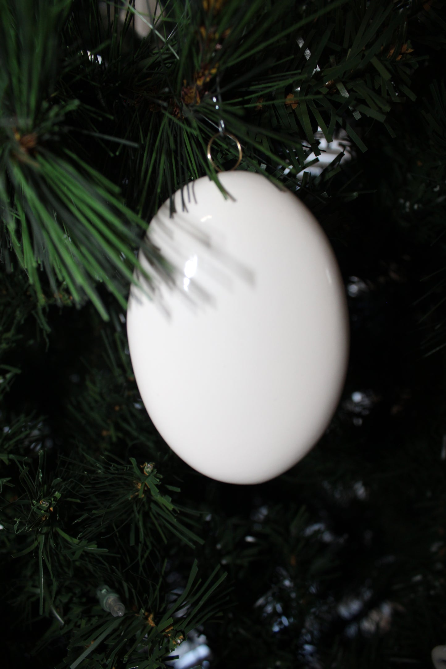 Candle Oval Christmas Ornament