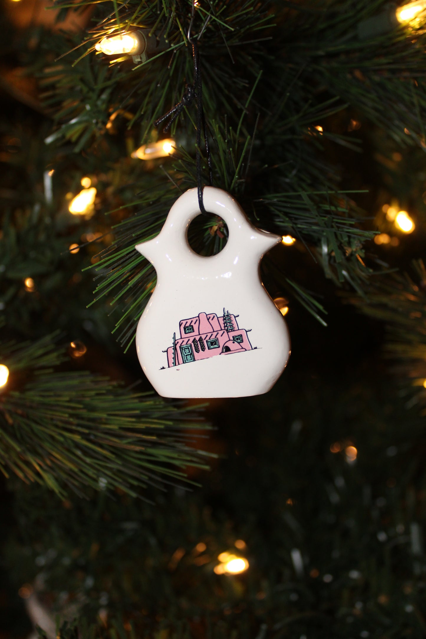 Pueblo Wedding Vase Christmas Ornament