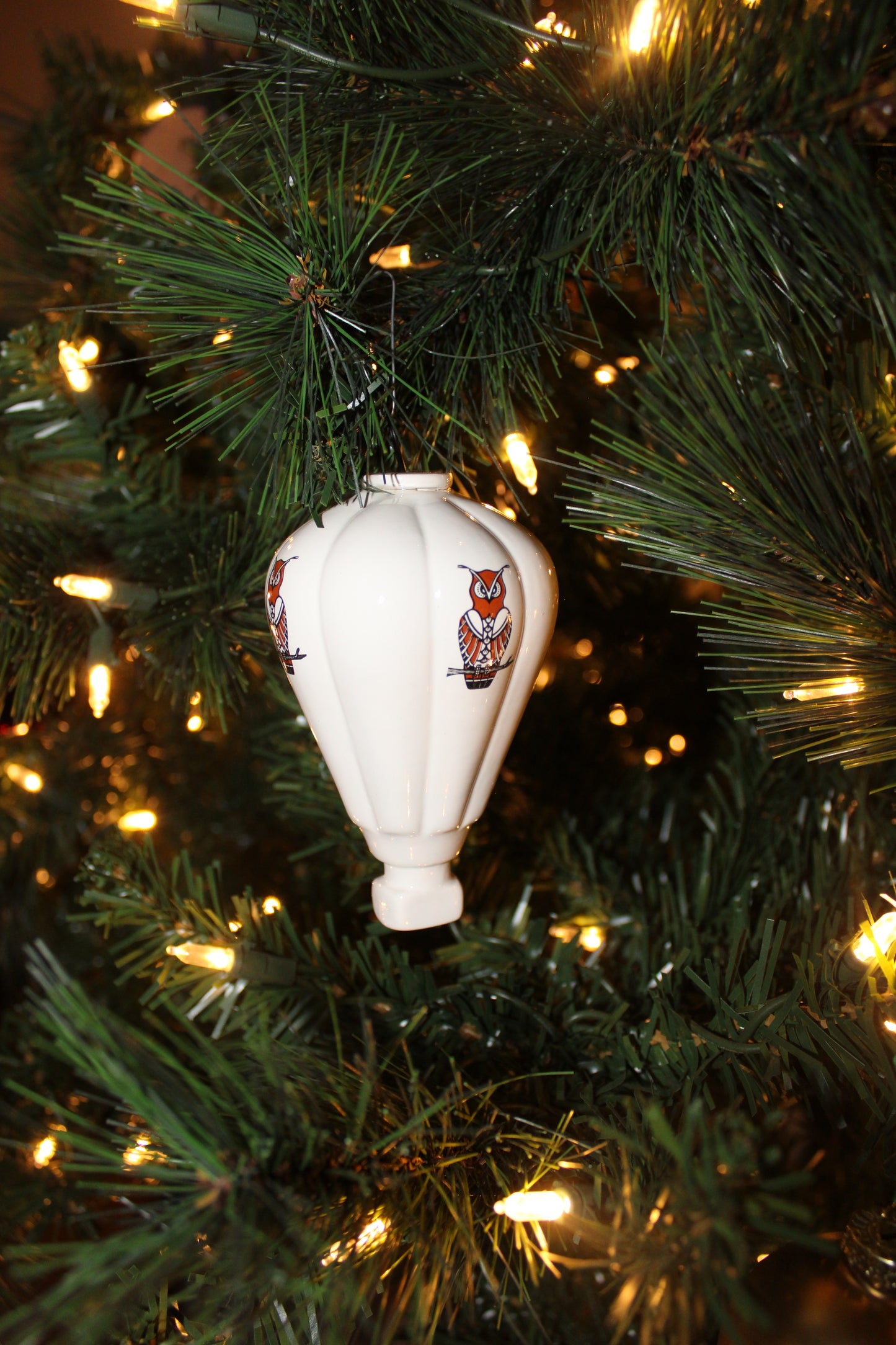 Owl Hot Air Balloon Ornament