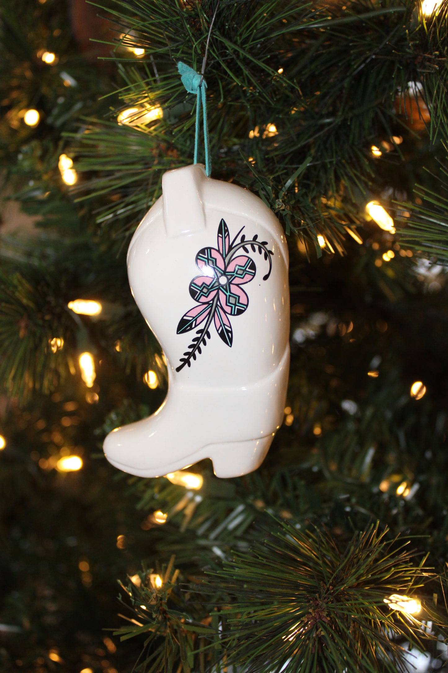 Cowboy Boot Christmas Ornament