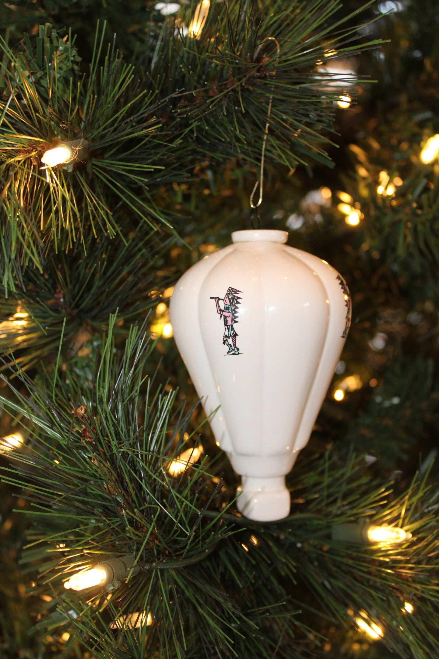 Flute Player Hot Air Balloon Ornament