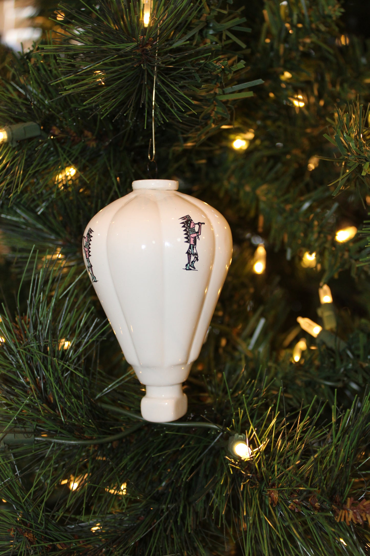 Flute Player Hot Air Balloon Ornament