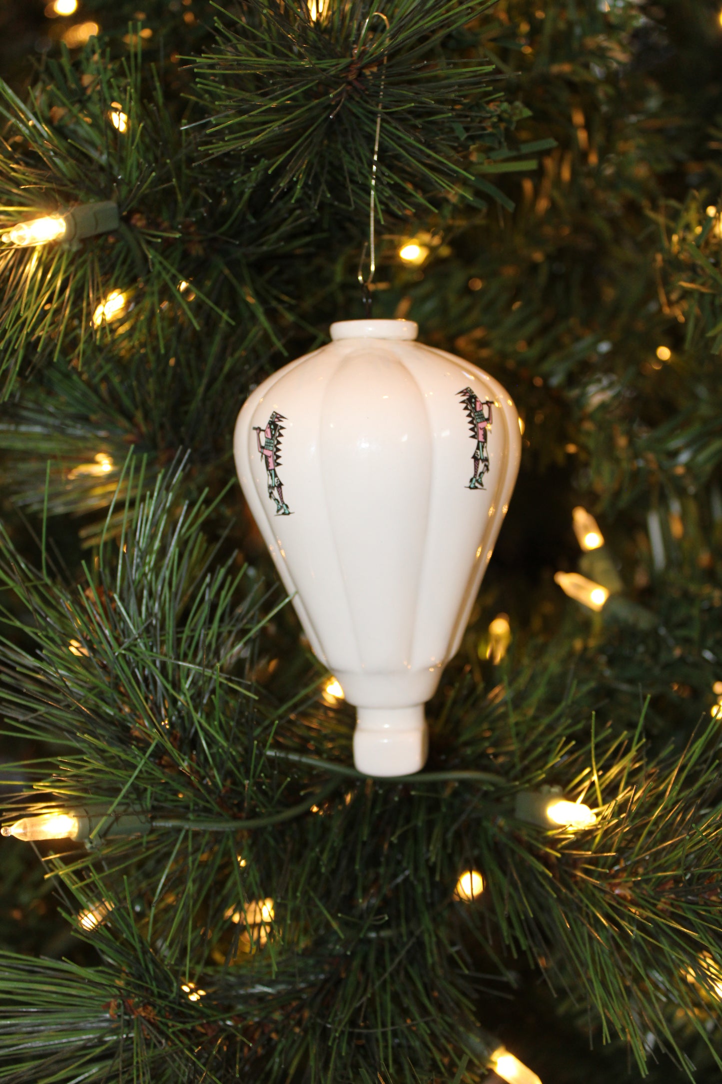 Flute Player Hot Air Balloon Ornament