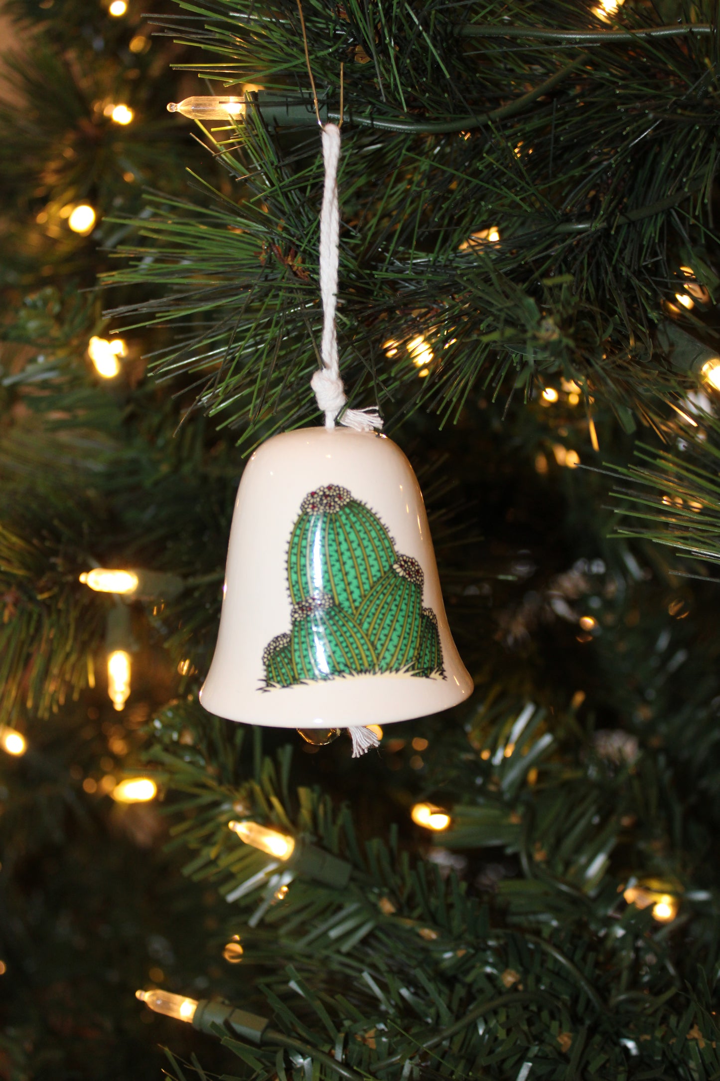 Cactus Bell Christmas Ornament