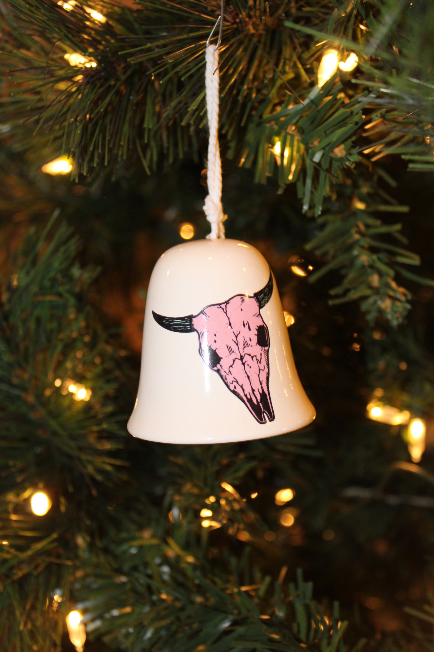 Skull Bell Christmas Ornament