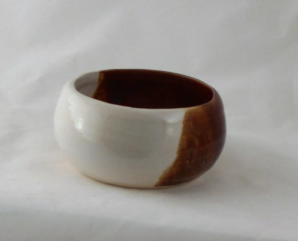 brown pottery Shaving Bowl