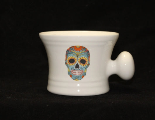 Day of the Dead - Sugar Skull Blue - Dia De Los Muertes- shaving mug