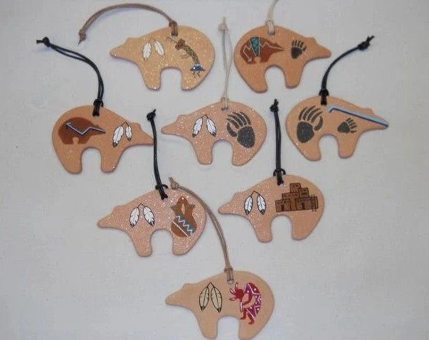 Sand Painted Christmas Ornaments