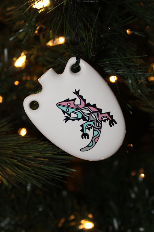 Lizard Canteen Christmas Ornament