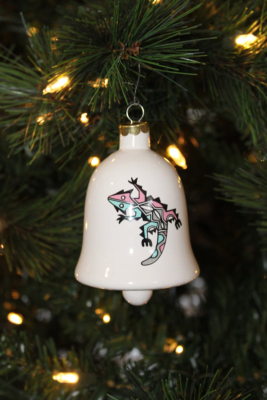 Lizard Bell Christmas Ornament