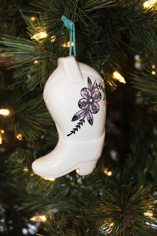 Cowboy Boot Christmas Ornament