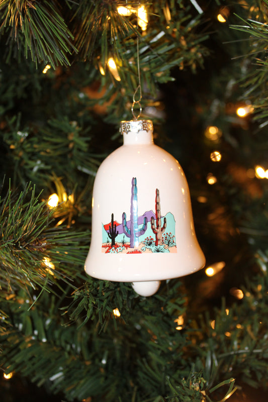 Cactus Bell Christmas Ornament