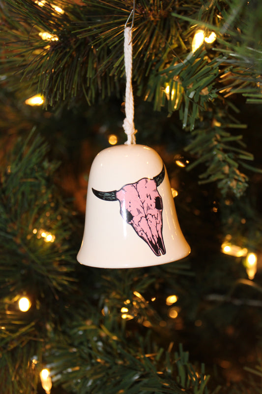 Skull Bell Christmas Ornament