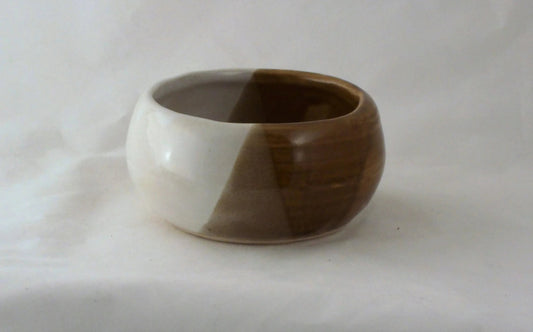 Light Brown pottery Shaving Bowl